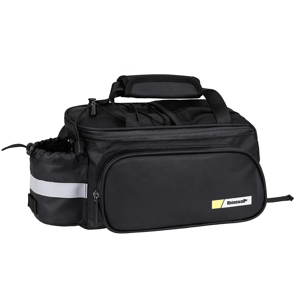 Rhinowalk Rear Seat Bicycle Rack Bag with Raincover Trunk Cargo Pannier Bag for Bike Journey Front Pack Storage Solution
