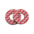 Red Donut Scar Bicycle Handlebar Grips & Tape for Comfort and Style