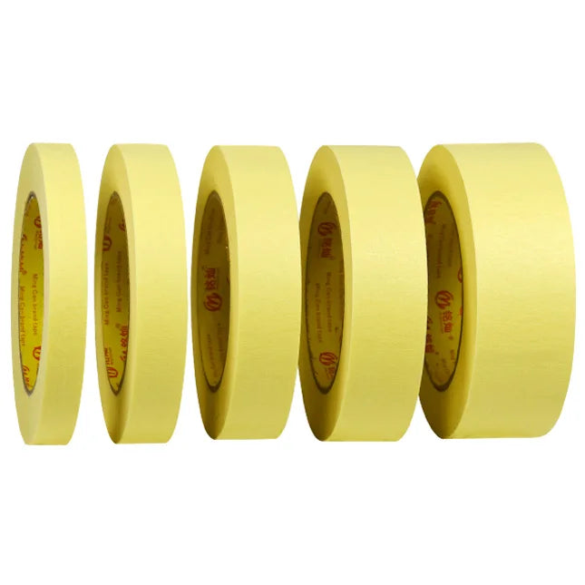 2 Inch Custom Yellow Car Auto Automotive Cinta Crepe Paper Frog Tape Masking Tape for Painters