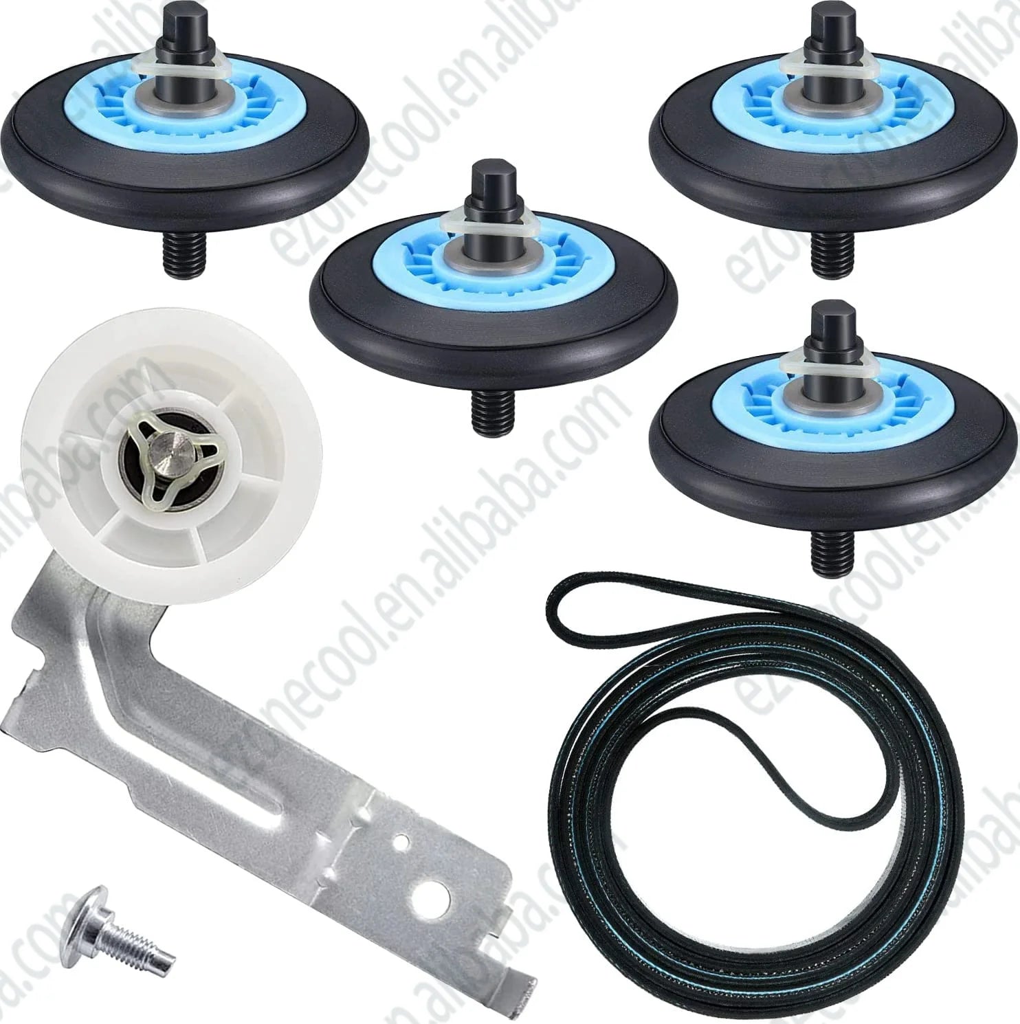 Dryer Repair Kit for DC97-16782A Sam-Sung Dryer Roller  6602-001655/5ph2337 Dryer Belt DC93-00634A Dryer Idler Pulley