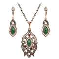 Fashionable Vintage Resin Jewelry Zirconia Jewelry Set Bridal Jewelry Set Indian