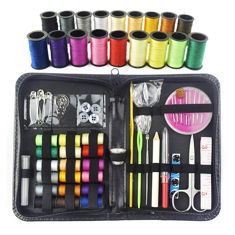 Square Sewing Kit Set Home Sewing Tool Combination Set with 58-139pcs Thread Needlework