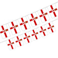 Ulster  Bunting String Flag 5.5X8 in for Outdoor and Indoor Decoration (12pcs/Unit)