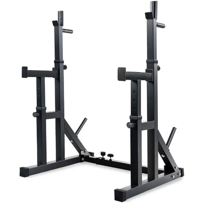 Adjustable Squat Rack Barbell Rack Home Gym Weight Lifting Press Barbell Stand