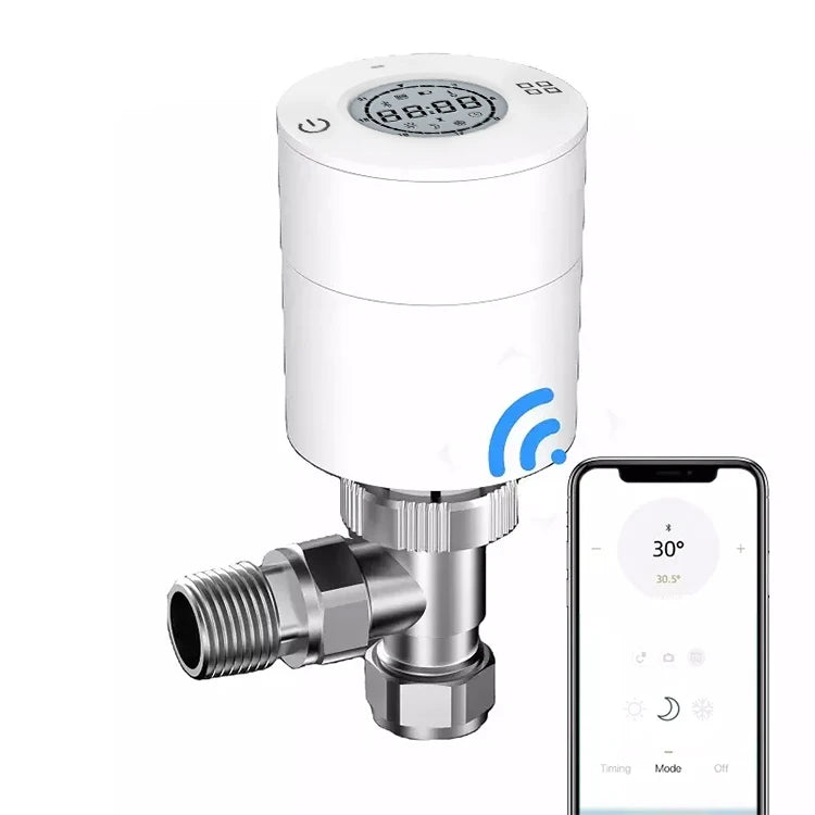 Wholesale Thermostatic Radiator Valve Smart TRV Head 15mmx1/2''  Temperature Controller for Room Control