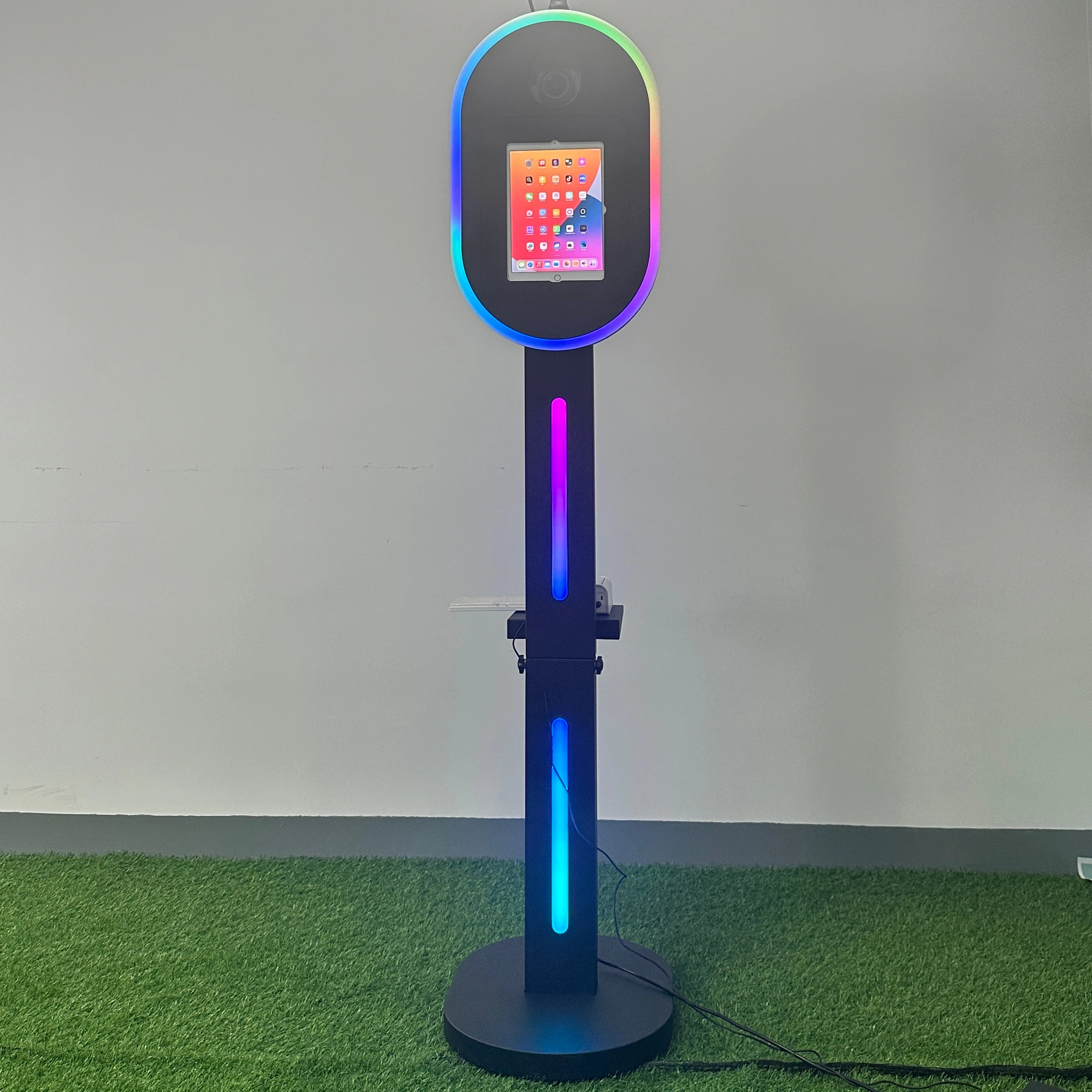 Portable Oval Ipad Photo Booth Shell 12.9 Selfie Photobooth Stand  iPad Photo Booth Kiosk Dslr iPad Photo Booth