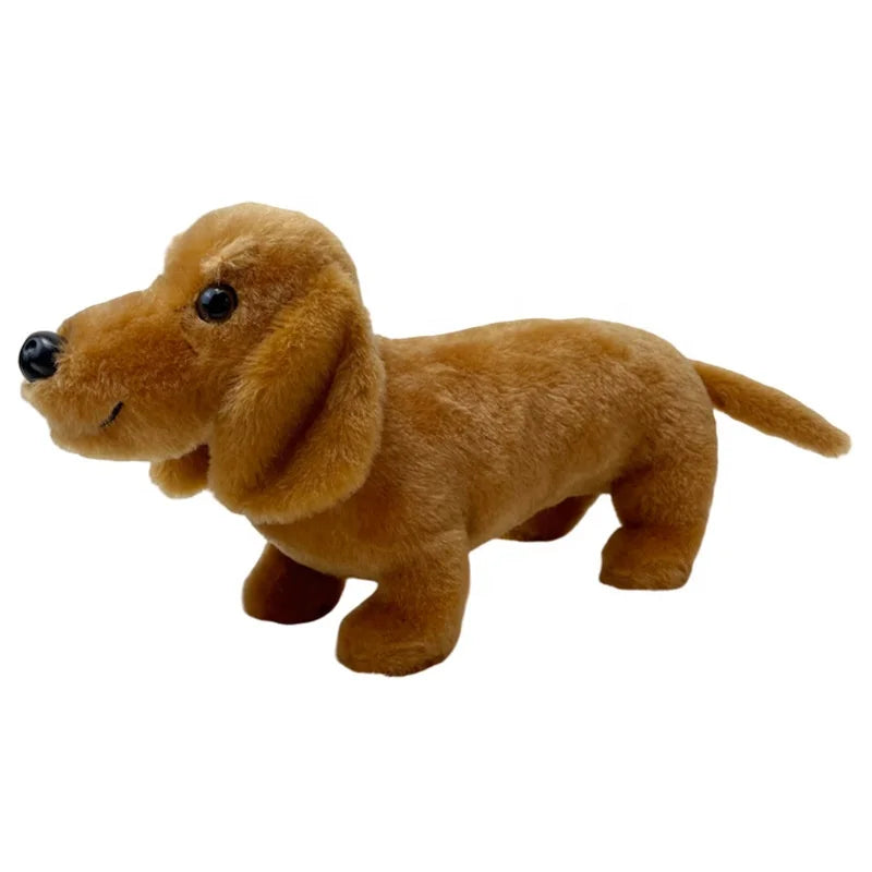 New Design Simulated Dachshund Plush Puppy Soft Nylon Animal Doll Custom Dog Stuffed Toys with PP Cotton Filling Wholesale