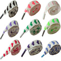 Wholesale Customised Fancy Printed Colorful Ribbon Cotton Elasticity Shoe Laces Sneaker Decorative