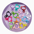 Strawberry Bear Crown Shape Lobster Clasp Swifts Keychain Spring Clasps for Diy Keyring Jewelry Making Accessories