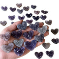 Wholesale Natural Hand-carved Mini Crystal Amethyst Cluster Heart Premium Crystal Crafts