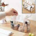 High Capacity Acrylic Desk Organizer Stationery and Office Items Pen Storage Holder Bedroom Cosmetic Storage Arrangement