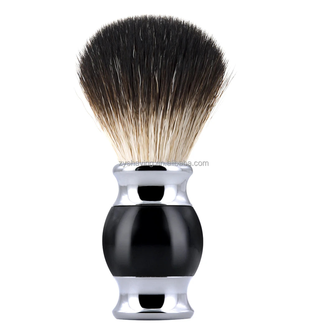 Private Label China Men's Brush Shaving Barber Vegan Wholesale Resin Metal Nylon Shaving Brush