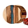 Tailai Handmade Wooden Epoxy Cutting Board Modern Resin Cheese Board Acacia Wood Resin Cutting Board