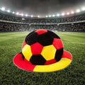 2025 Football Fans Romance Style Soft Polyester Letterpress Printed Velvet Hat Cheering Props Adult Party Supplies Carnival