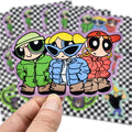 Pantone Custom Vibrant Color Cartoon Decorative Stickers Waterproof PVC Vinyl Kiss Cut Sticker Sheets
