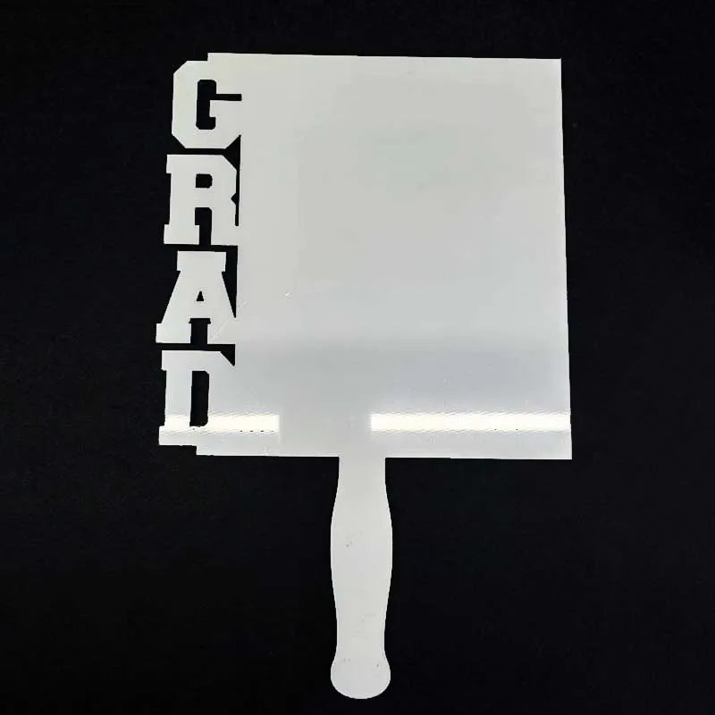 Custom Photo Paddle New Product Graduation Gift GRAD Fans Sublimation MDF Wood Blanks