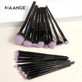MAANGE 18pcs Professional Makeup Brush Set Soft Hair Large Powder Brush Blush Eye Shadow Brush Portable Beauty Makeup Tools