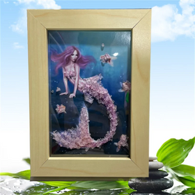 Wholesale Handmade Crystal Gravels Tabletop Picture Frame Tabletop Decoration