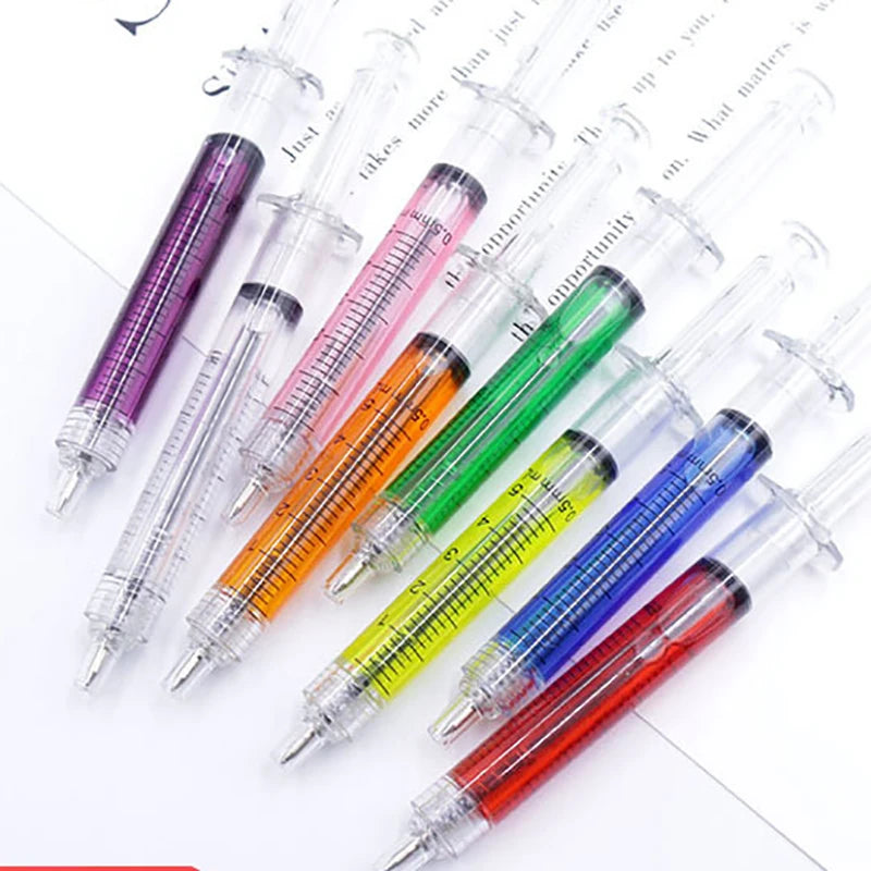 Wholesale Creative Drawing Pin Pens for Children Prank Toy Syringe Syringe-shaped Ballpoint Pens