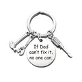 SC Hot Selling 2022 Father's Day Gift Keychain Fix Tool Hammer Screwdriver Wrench Pendant Metal Keychain Daddy Keychain Gifts