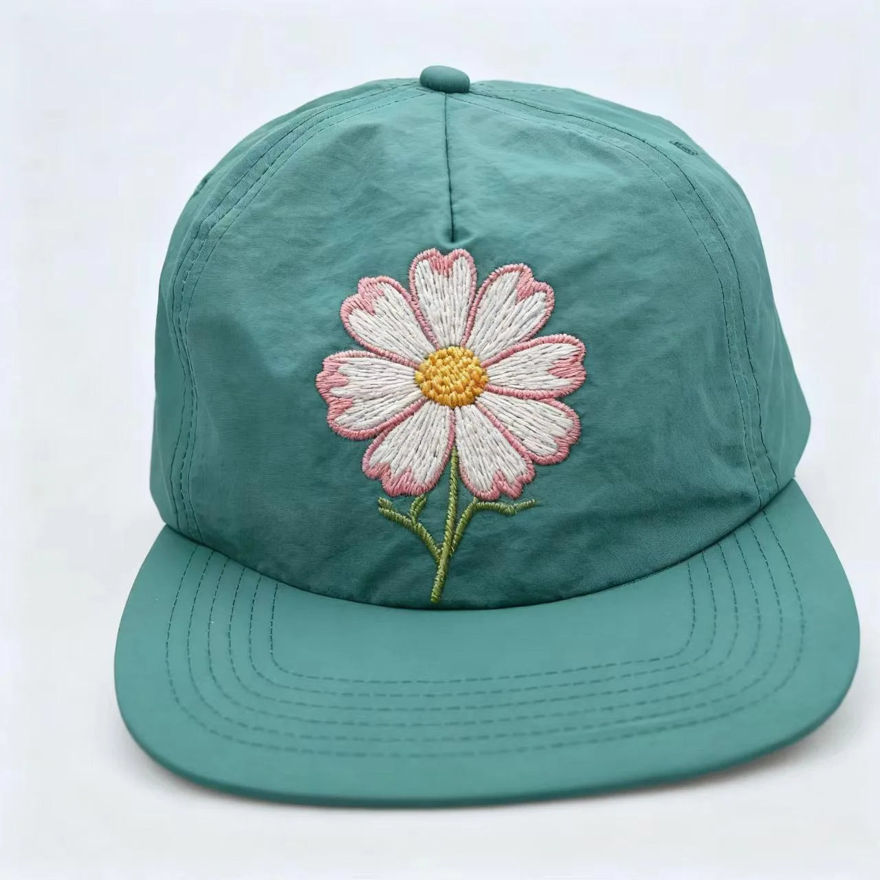 Custom Unstructured 5 Panel Embroidery logo Snapback Cap