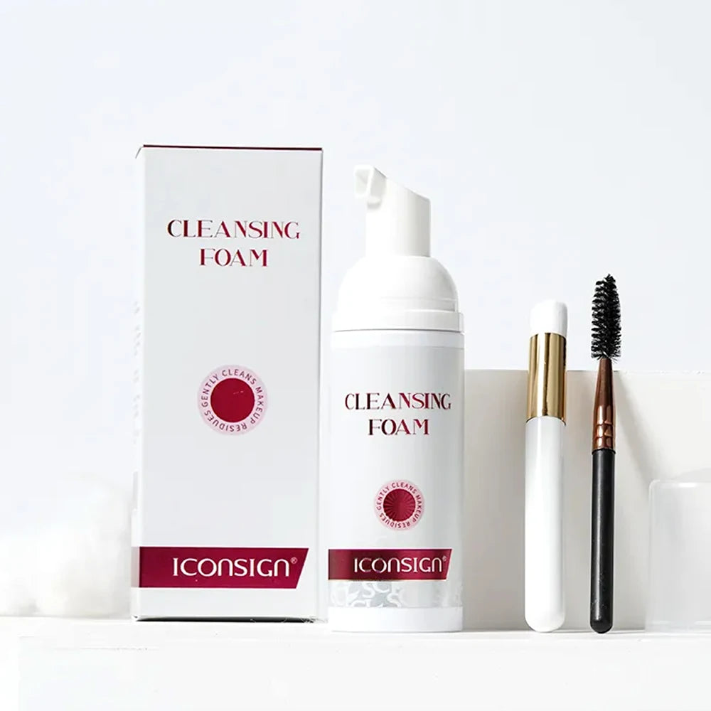 Custom Lash Aftercare Kit Eyelash Shampoo Foam Cleaner Sensitive Lash Foam Private Label