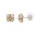 AU585 14k Gold Jewelry Pearl Earrings Fine Jewelry Pure Gold Earrings Good Quality Earrings 14k Jewelry Wholesale