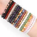 6mm Rose Quartz Amethyst Round Beads Natural Crystal Healing Reiki Energy Protection Chakra Bracelet Jewelry Wholesale Gift