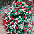 1000g DIY Craft Slime Sprinkles Christmas Red Green Mouse Head Snowflake Mix Polymer Clay Sprinkles Slices