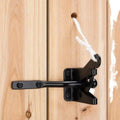 Durable Steel PVC Metal Outdoor Fence Gate Latch Self-Locking Waterproof Easily Assembled Modern Coated Surface Pets Farm Garden