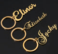 Bulk Quality Custom logo Enamel Letter Alloy Keyring Keychain