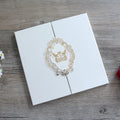Spanish Most Beautiful Acrylic Wedding Invitations with Save the Date Card