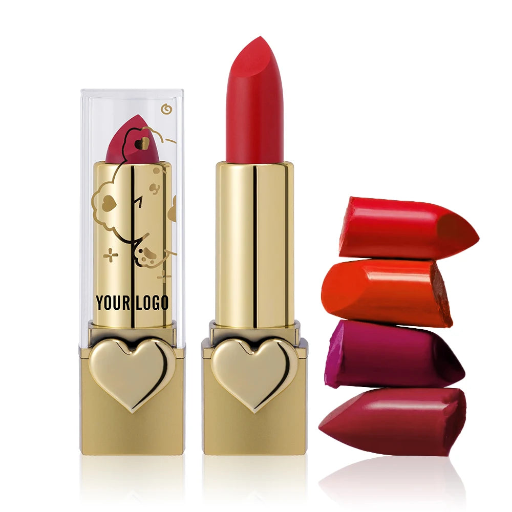 Own Brand Vegetarian Cruelty-free Mini High-quality Lipstick case Matte Waterproof Customizable
