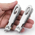 Nail Supplier Professional Stainless Steel Large Size Wide Jaw Finger Toe Nail Clippers Set Nail Cutter Kit with Glass File
