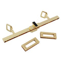 Nolvo World 25cm Customised Fashion Metal Clasp Turn Locks Twist Lock for Purse Handbag Hardware Elegant Bag Accessories