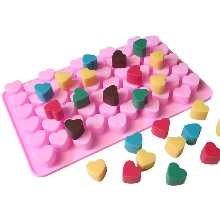Silicone Love Heart Shape Chocolate Fondant Cake Baking Mold Ice Tray