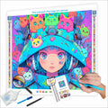 N-2120 DIY 5D Diamond Painting Art Kits Custom 40x40 Square Portrait Canvas Girl Photo Square Diamond Painting Portrait Portrait
