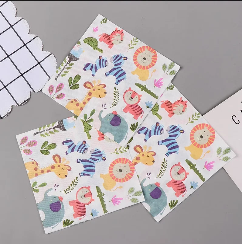 Napkins Decoupage Printed Beverage Event & Party Tissue Napkins Decoration Serviettes