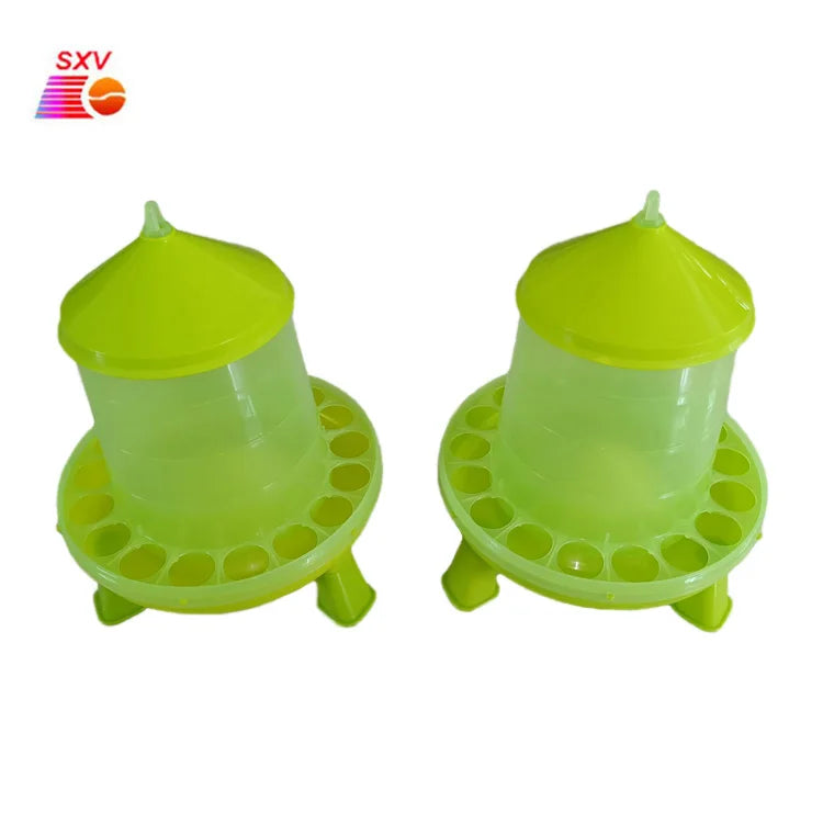 New 8Kg Chicken Broiler Feeders and Drinkers Animal Poultry Drinker and Feeder with 4 Legs Farm Equipment