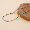 Go2boho Bohemian Dopamine Colorful Beaded Necklace Women Choker Boho Summer Beach Handmade Fashion Jewelry Miyuki Bead Necklace