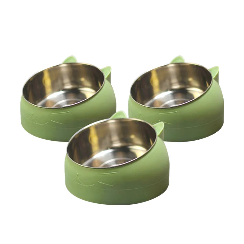 Wholesale Elevated Pet Double Bowl Non-Slip Rubber Base Dog Bowl Customized Cute Pet Feeder Bowl