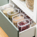 Multifunctional Transparent Bpa Free Plastic clear Kitchen Quality New Design Food Storage Container Airtight