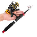 Mini Metal Wheel Ultra Short Portable Swing Rod Small Sea Fishing Rod and Reel Combo Set