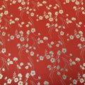 Hot Selling High-Shading Red Floral Polyester Twill Curtain