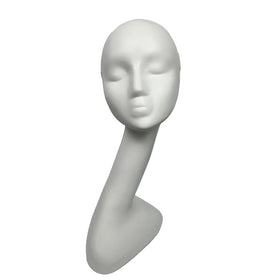 Realistic Big Abstract Head Mannequin Head With Stand Without Hair Training Advance Mannequin Practice Head for Wigs Bald Model