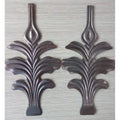 195x100mm Wrought Iron Components Pressed Metal Leaves for Staircase Railing Handrail Balcony Balustrade Gate Fence Parts