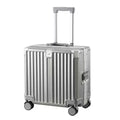 2025 Men's Women's 18-Inch Boarding Box High Color Value Explosion-Proof Aluminum Frame Luggage PC Pull Rod Suitcase Password