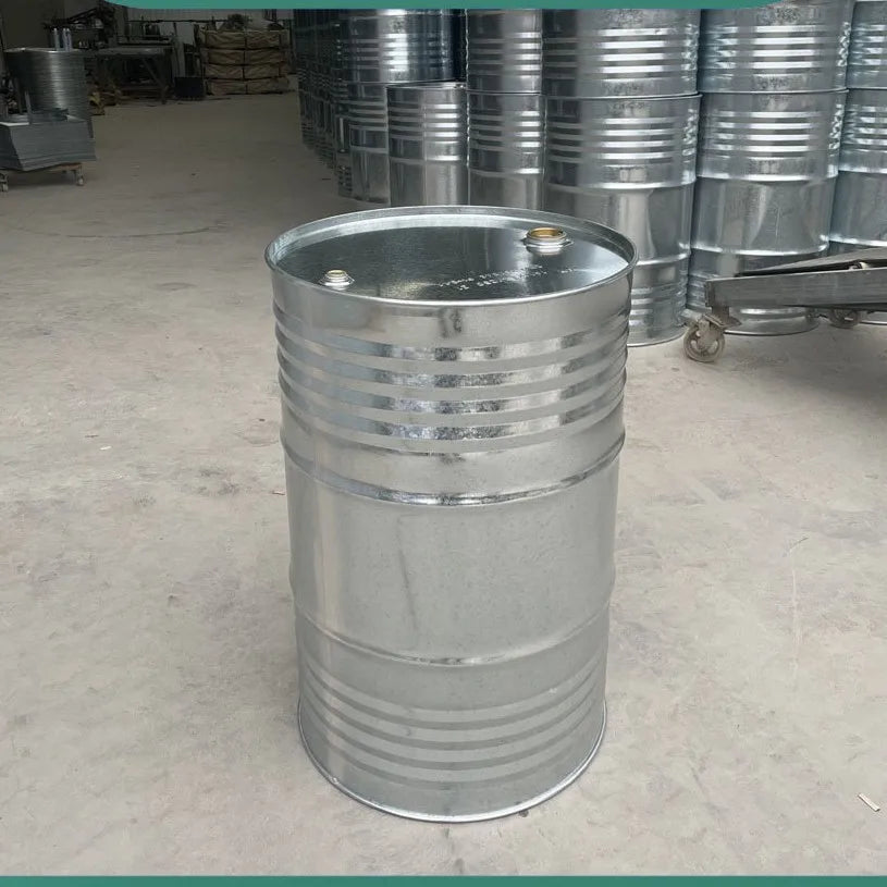 210L Galvanized Steel Drum Open Top 55-Gallon Chemical Metal Barrel