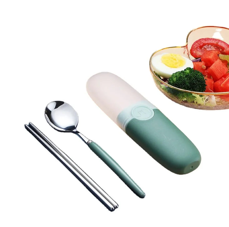 Cutlery Stainless Steel Office Utensil Flatware Portable Travel Cutlery Set With Case