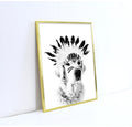 Custom Shape Metal Aluminium Alloy Painting Paper Photo Frame A4 Black Household Metal Photo Frame